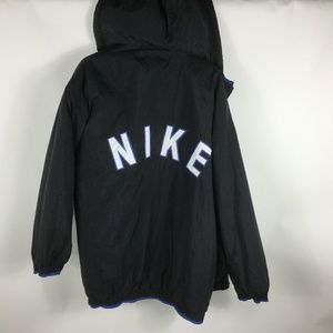 VTG NIKE Spell Out Fleece Lined Sideline Parka XL
